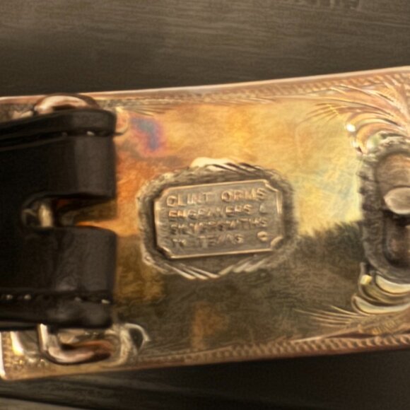 Clint Orms Custom Belt and Buckle size 32 - Picture 7 of 8